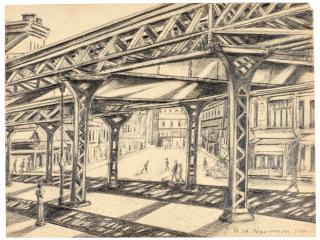 Christopher Richard Wynne Nevinson, A.R.A. - Third Avenue, Elevated Railway