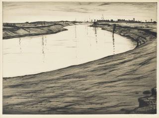 Christopher Richard Wynne Nevinson - Ebb Tide On The Camber