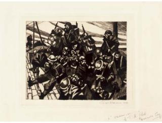 Christopher Richard Wynne Nevinson - French Troops Resting