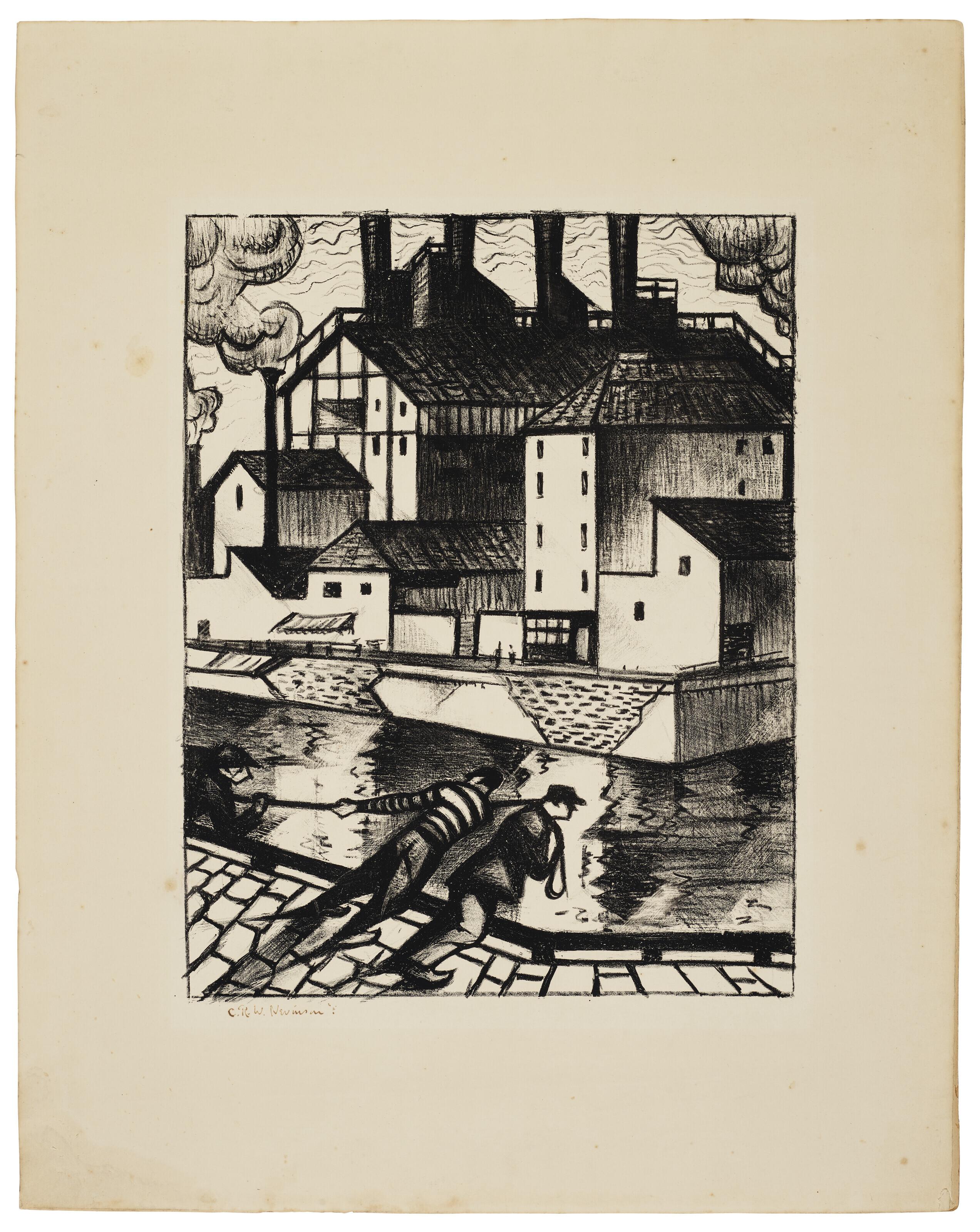 Christopher Richard Wynne Nevinson - La Villette