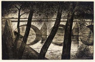 Christopher Richard Wynne Nevinson - Le Pont Royal, Paris