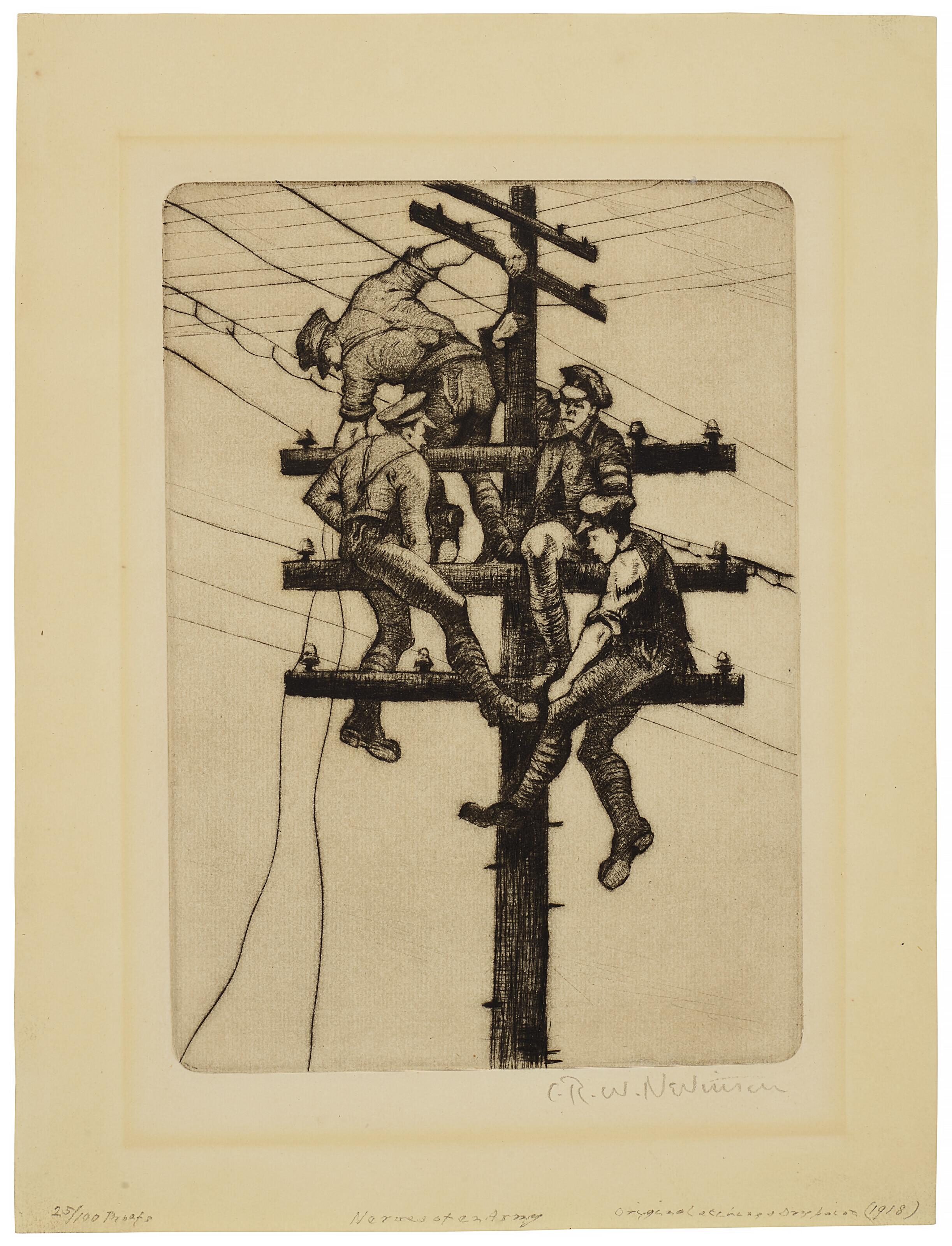 Christopher Richard Wynne Nevinson - Nerves of an Army