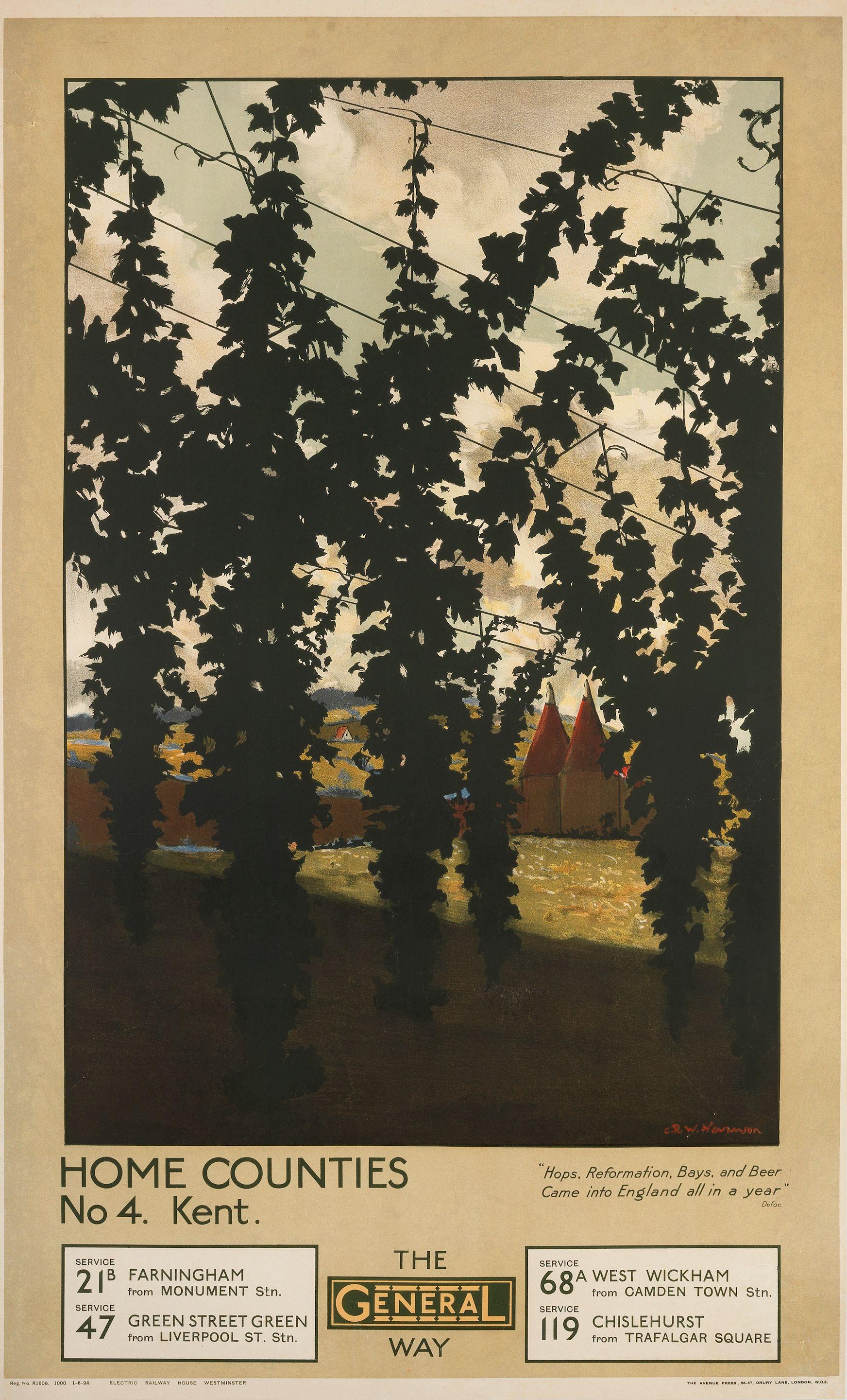 Christopher Richard Wynne Nevinson - The General Way. Home Counties; No.4 Kent