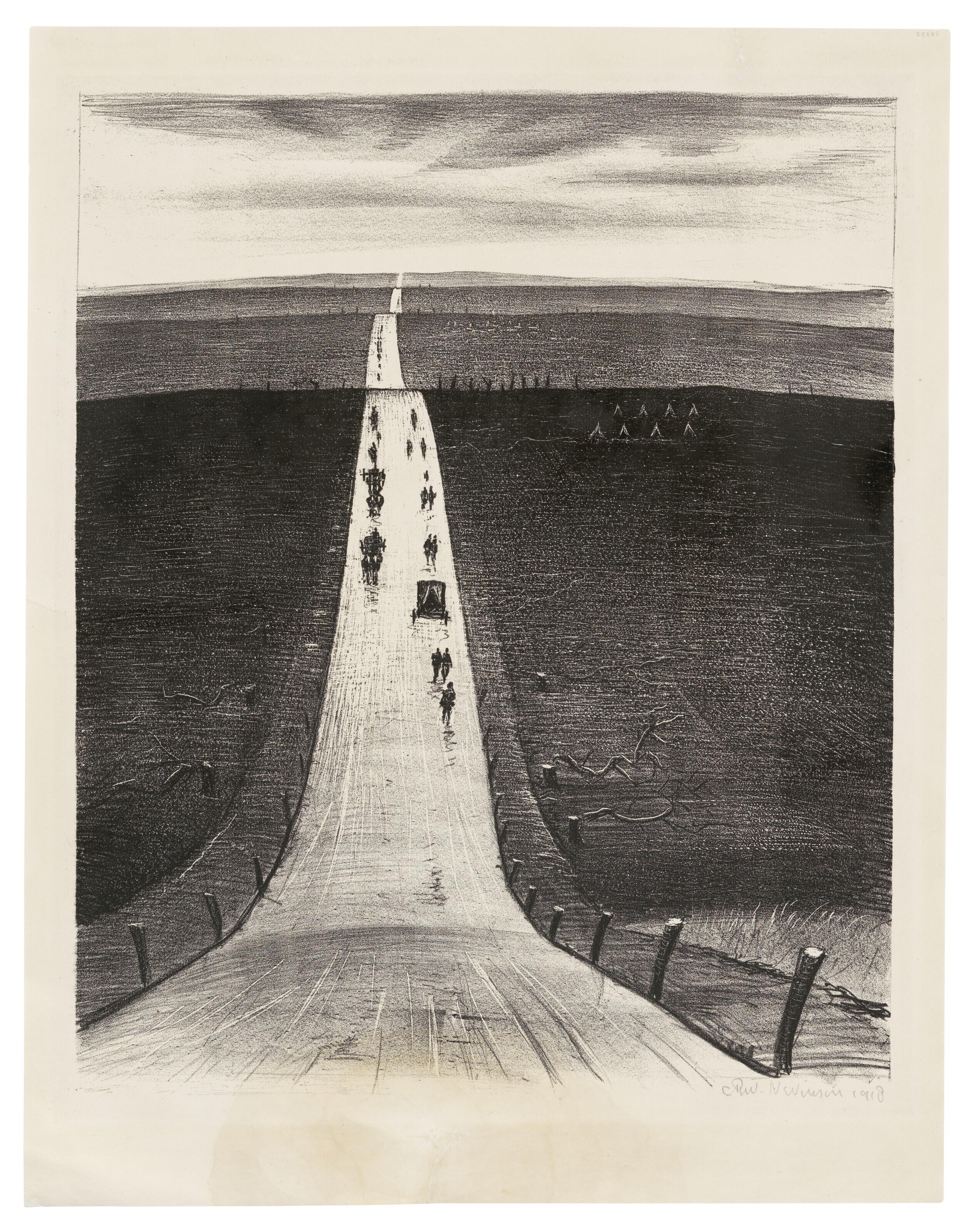 Christopher Richard Wynne Nevinson - The Road from Arras to Bapaume