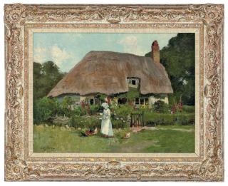 Christopher William Strange - Feeding the chickens