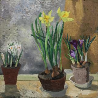 Christopher Wood - Crocuses and Daffodils in Pots
