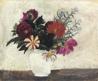 Christopher Wood - Flowers in a white pot