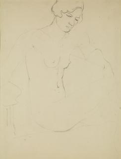 Christopher Wood - Seated Nude