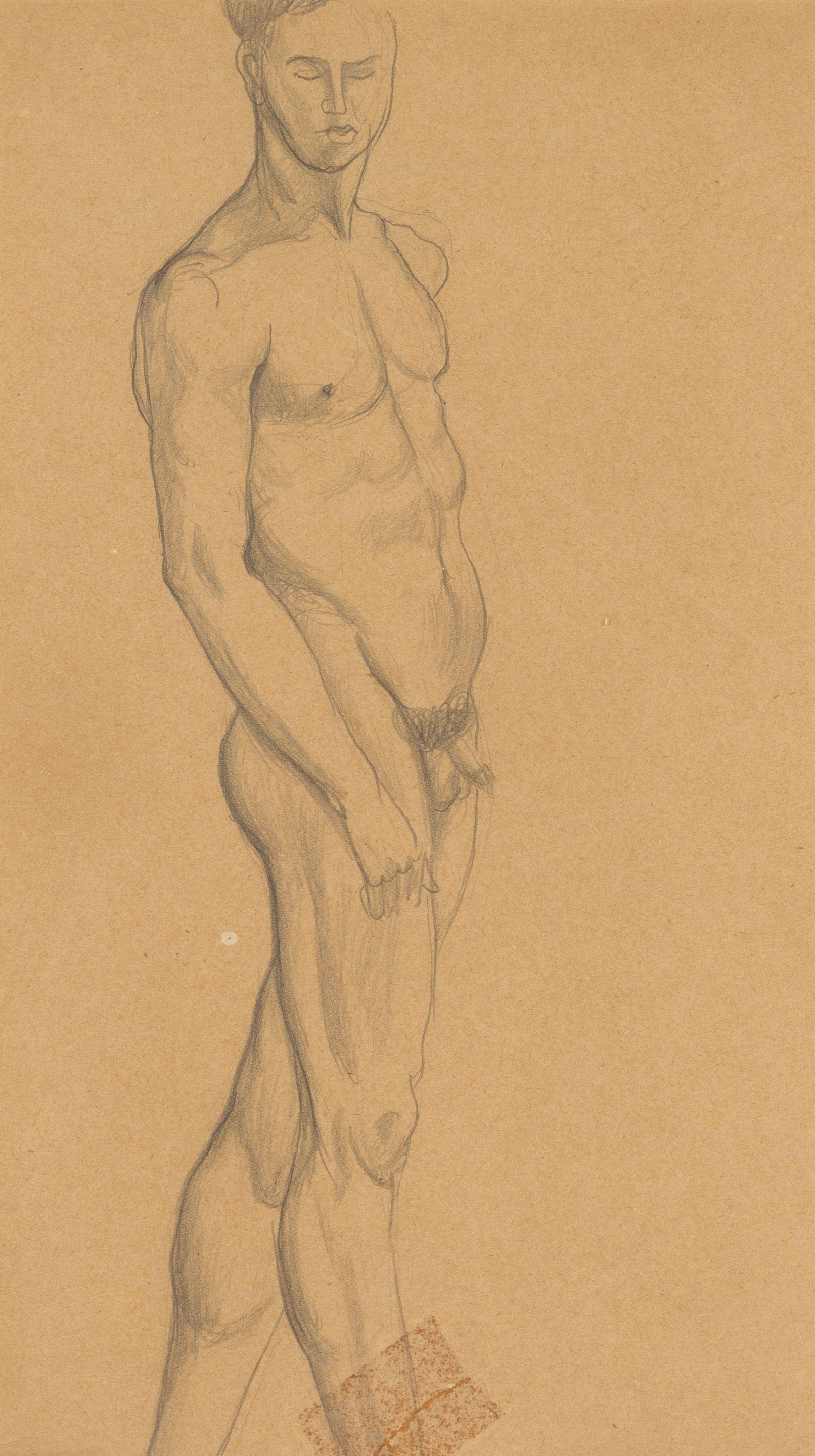 Christopher Wood - Standing Male Nude