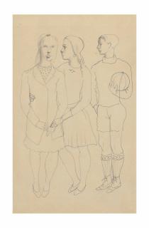 Christopher Wood - Three Children with a Ball