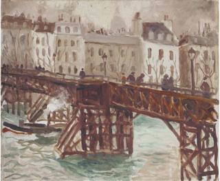 Christopher Wood - Wooden Bridge on the Seine