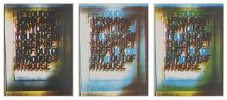 Christopher Wool - My House I, II, and III