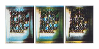 Christopher Wool - My House I, II, and III