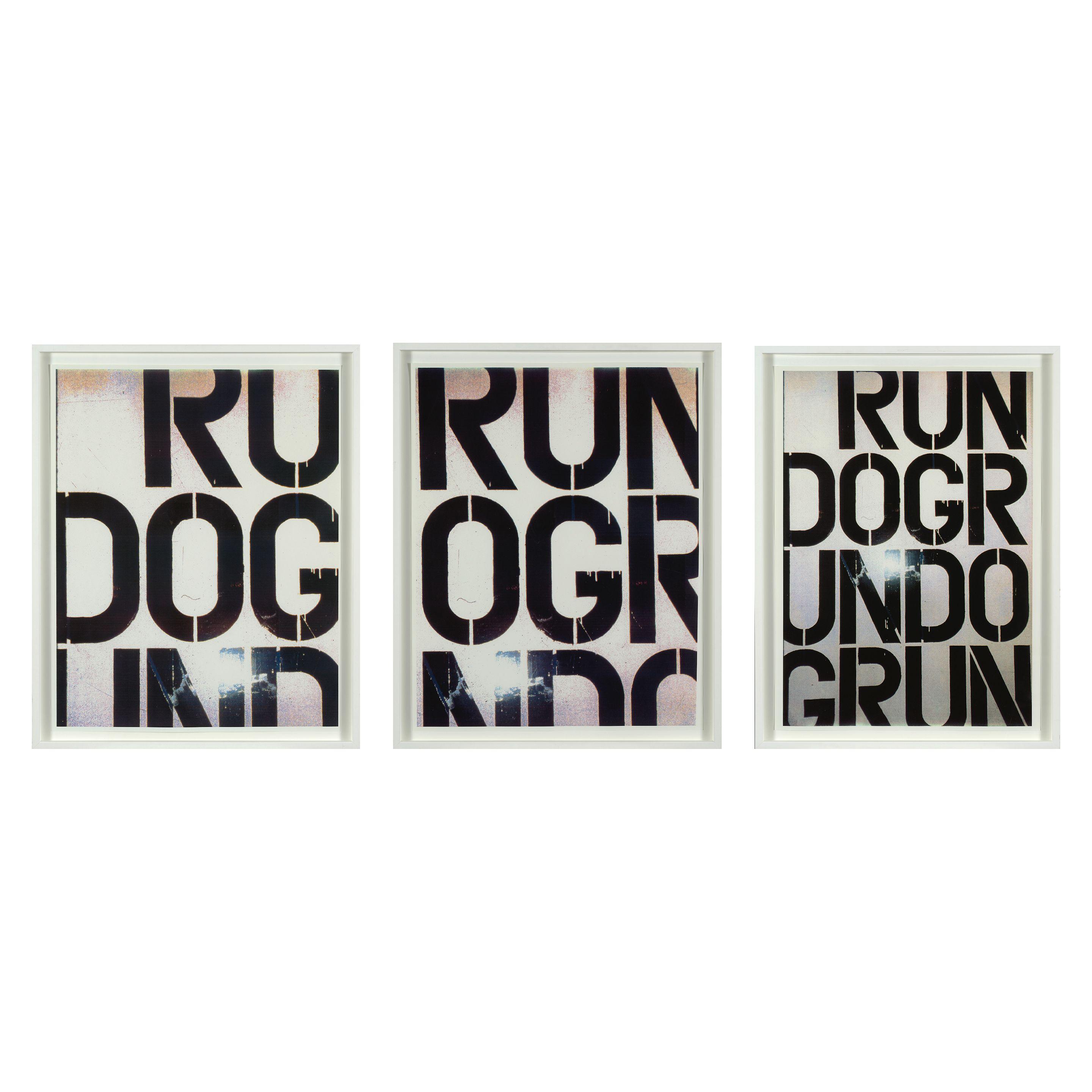 Christopher Wool - Run Dog Run (3 works)