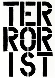 Christopher Wool - Terrorist, From \'Black Book\'