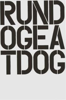 Christopher Wool - Untitled (W24) (Run Dog Eat Dog)