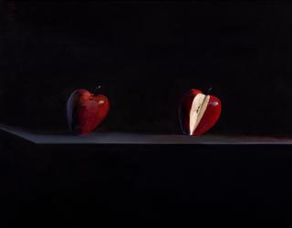 Christos Caras - Nature morte avec pommes