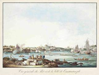 Chritian Gottlob Hammer - Vue générale du Port et de la Ville de Constantinople