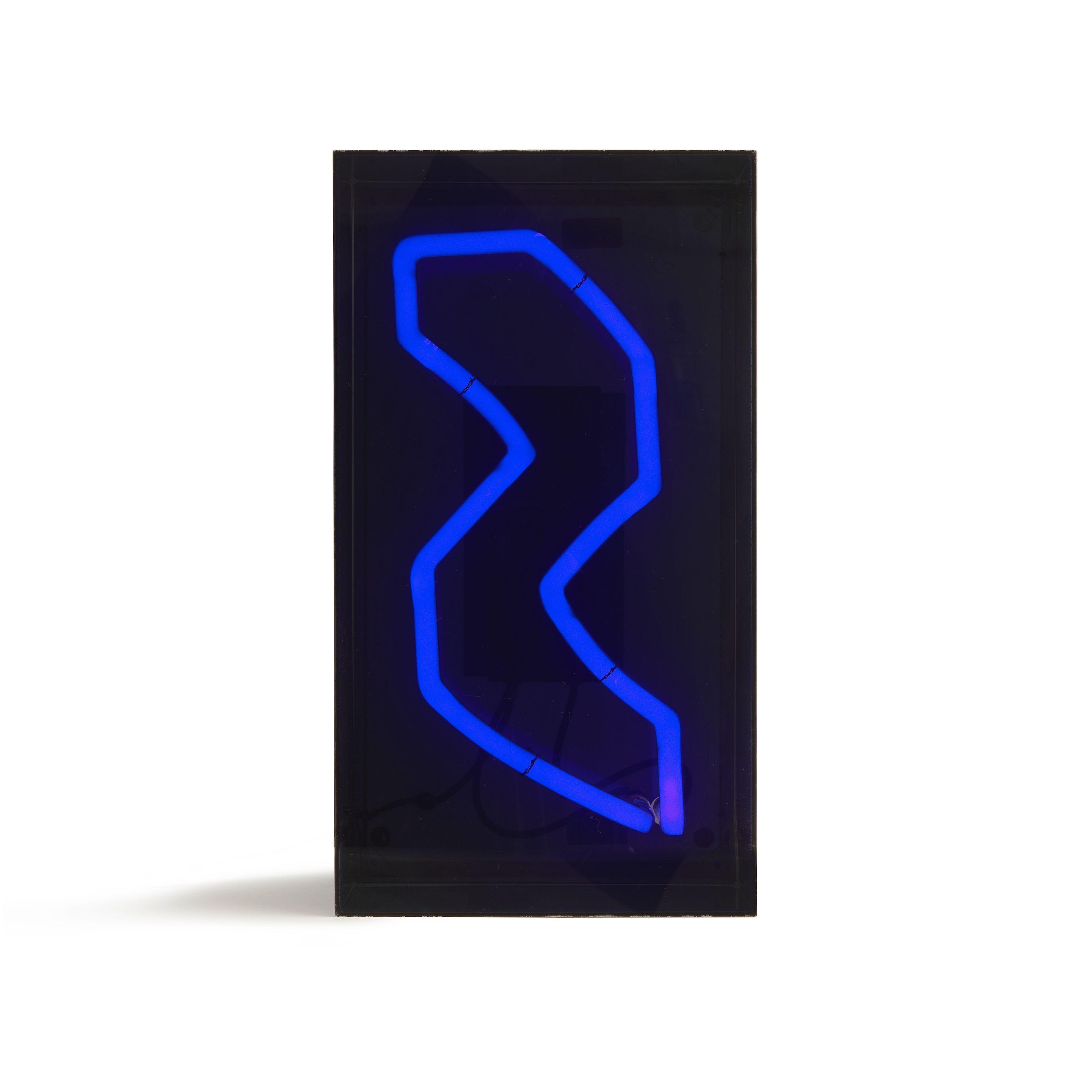 Chryssa - Sans titre, Bleue 57 x 31.5x 22cm (22 7/16 x 12 3/8 8 11/16in).