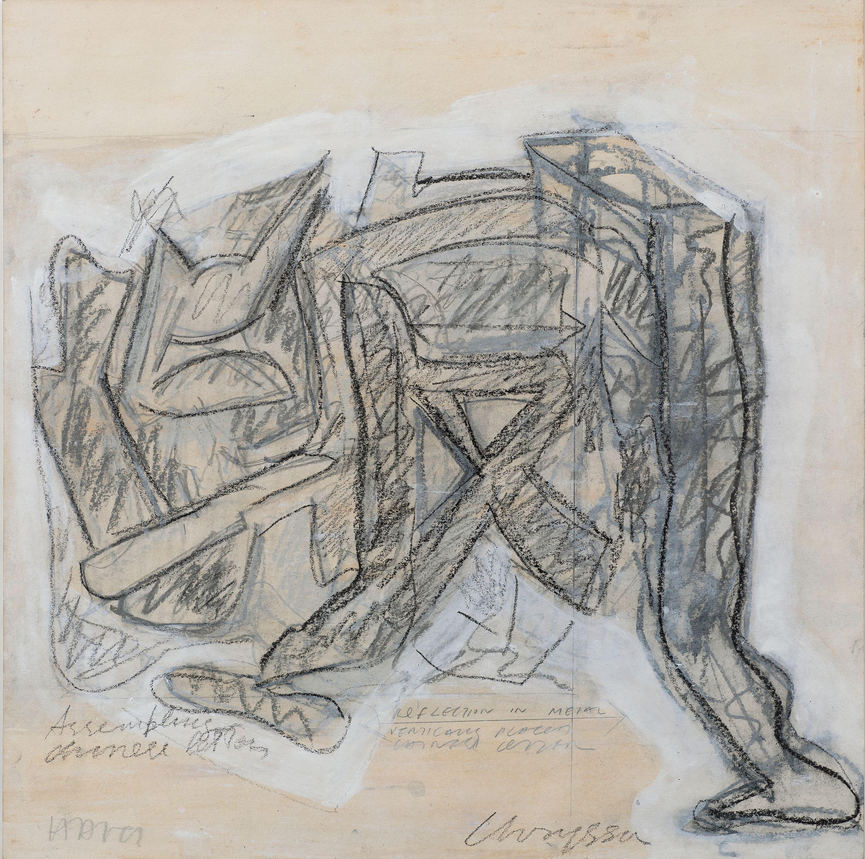 Chryssa - Une paire des études pour \'Cityscapes\'