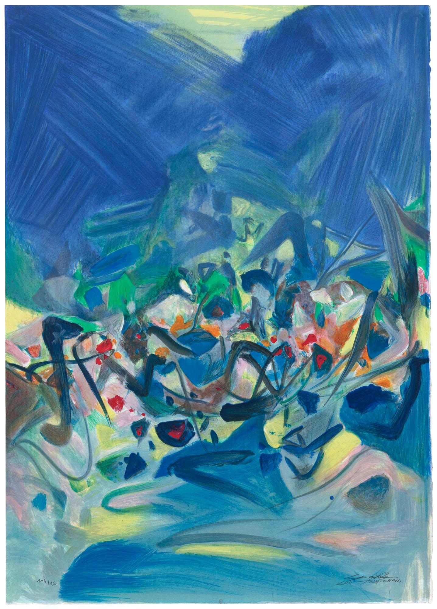 Chu Teh-Chun (Zhu Dequn) - Blue Season