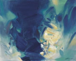 Chu Teh-Chun - Clartés Bleues (Blue Clarity)