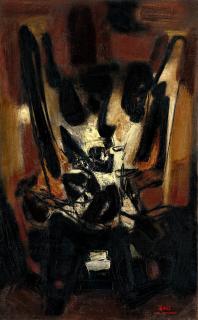 Chu Teh-Chun - Composition No. 19 - Lumière Obscure(Painted in 1959)