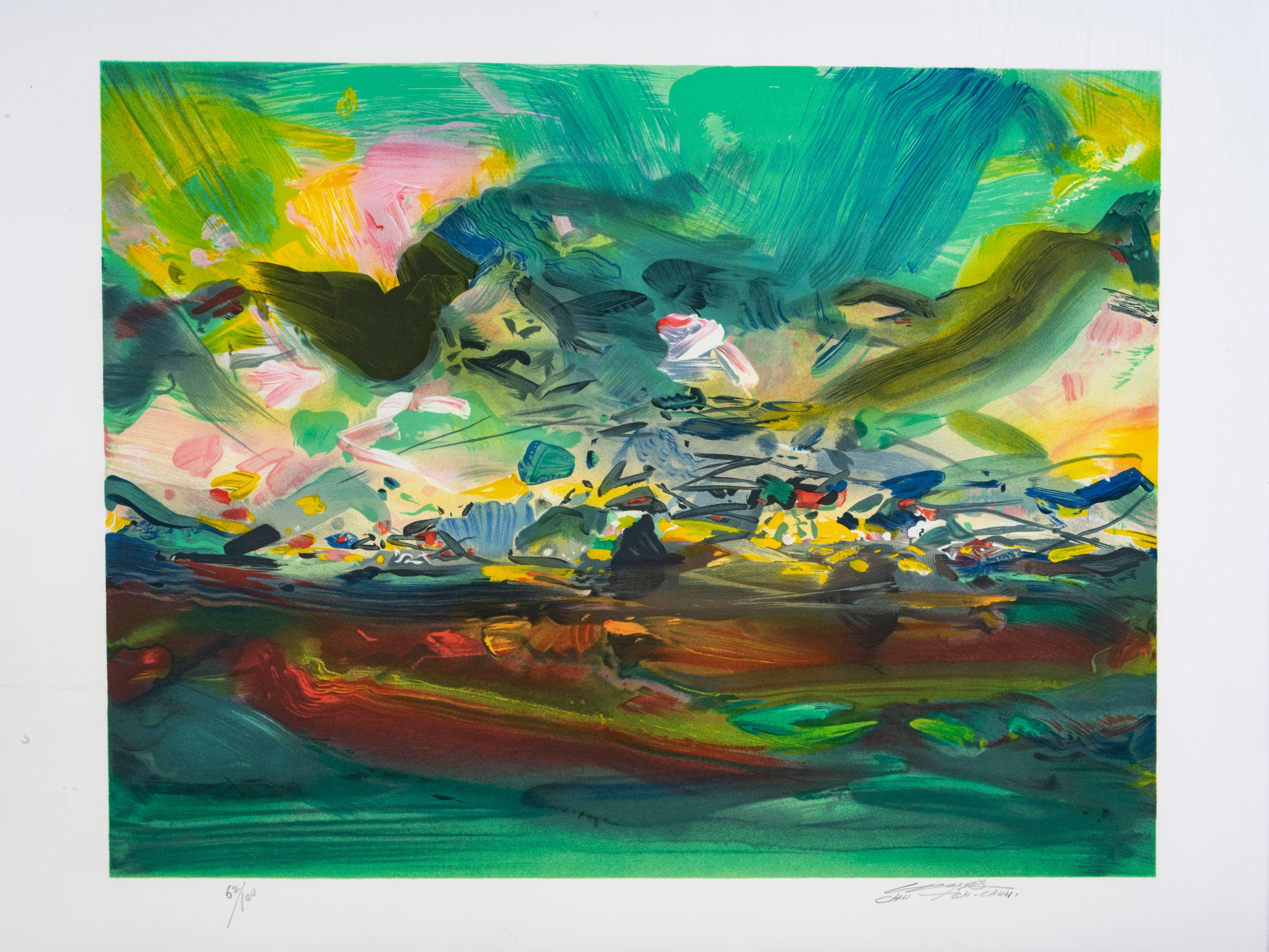 Chu Teh-Chun - Etincelante Elegante, Circa 2012