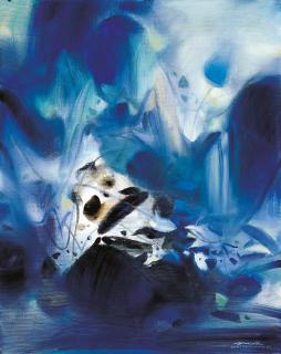 Chu Teh-Chun - L\'Aube bleue