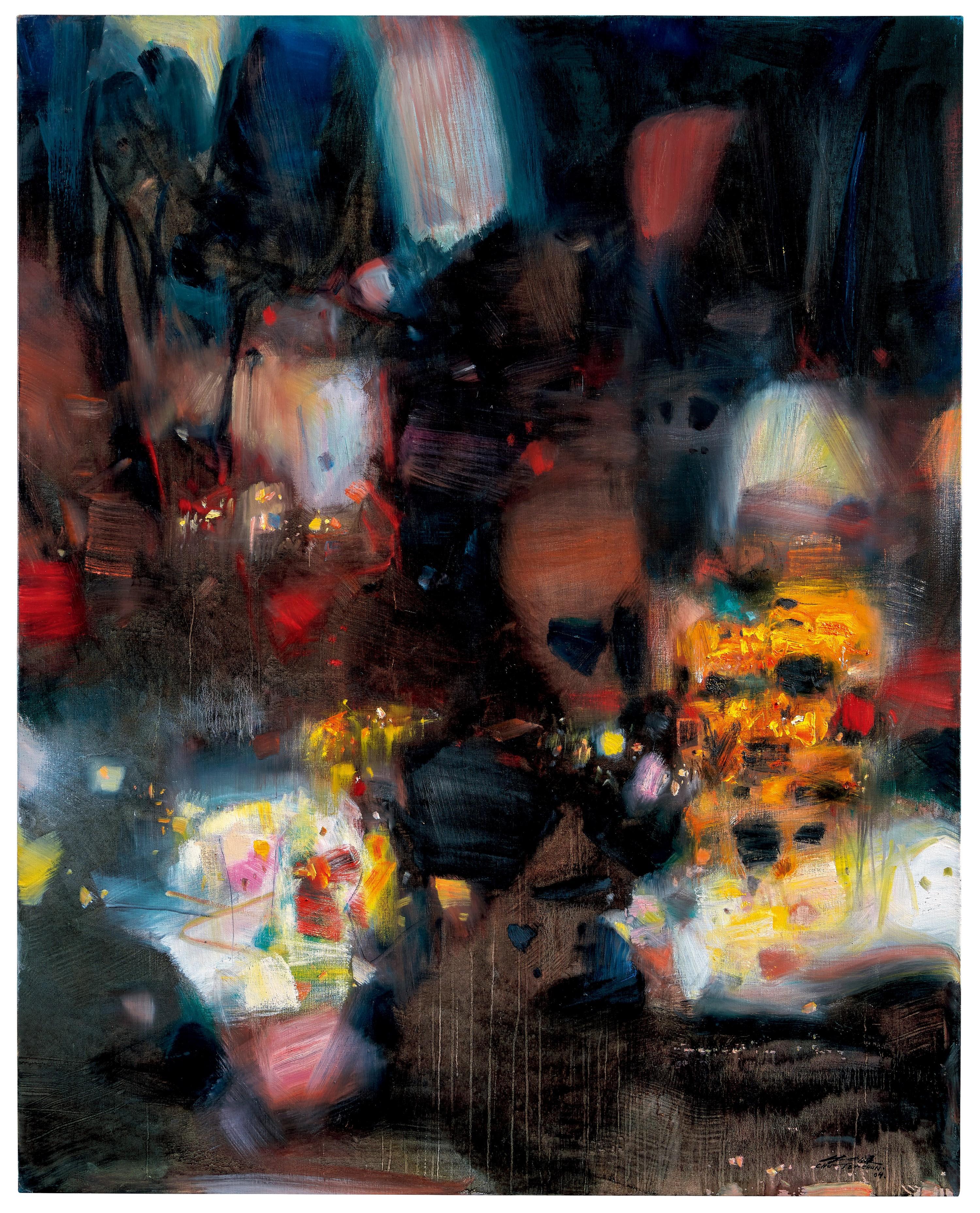 Chu Teh-Chun - Quand S\'Anime Le Crépuscule (Painted In 2004)