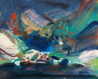 Chu Teh-Chun - Rivages Ténébreux(Painted in 1999-2000)