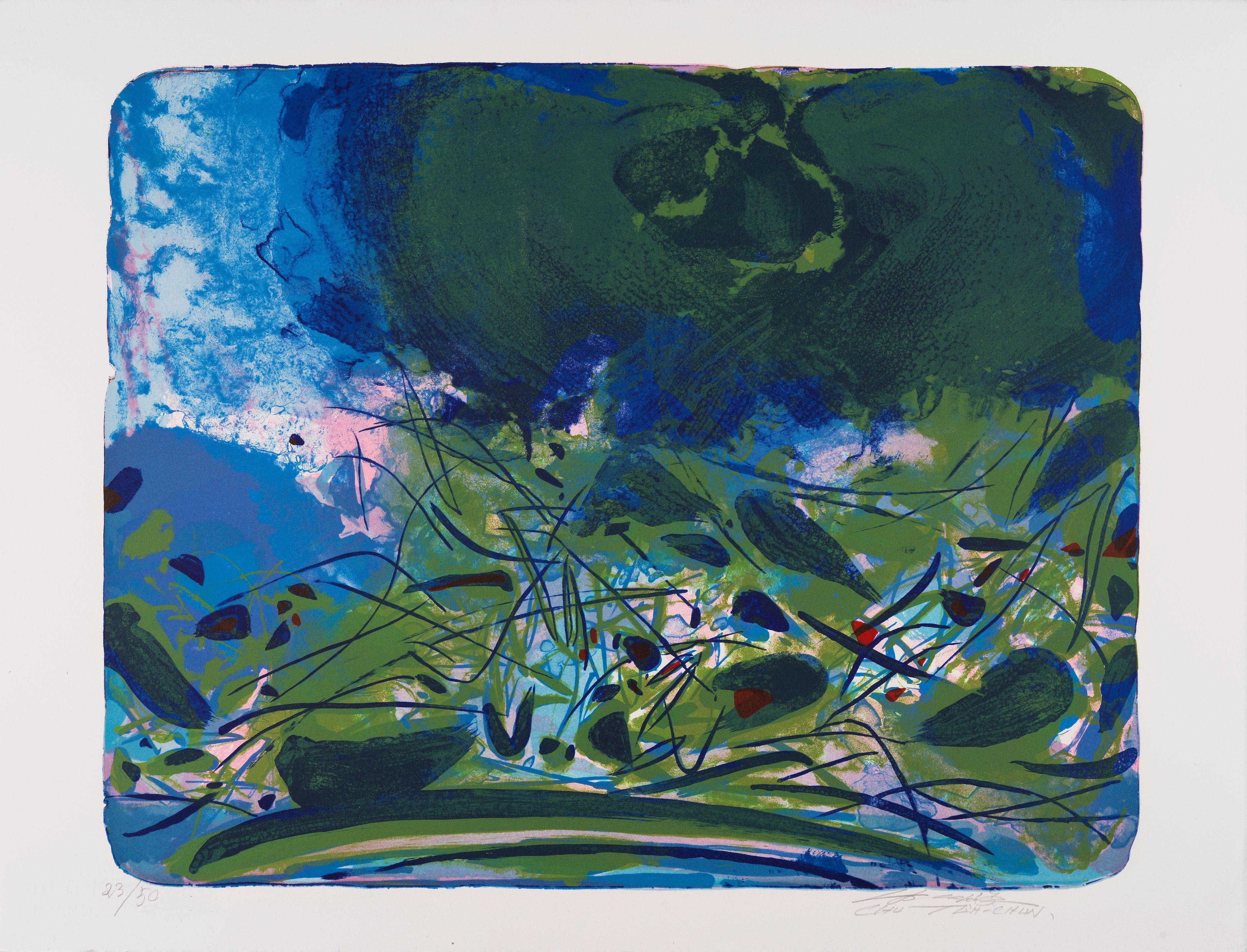 Chu Teh-Chun - Sans Titre, 1997