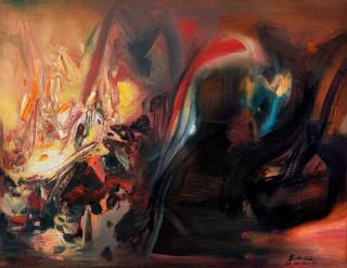 Chu Teh-Chun - Sans Titre(Painted In 1970)