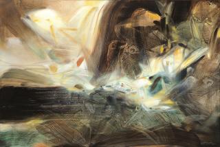 Chu Teh-Chun - Sombre Horizontal