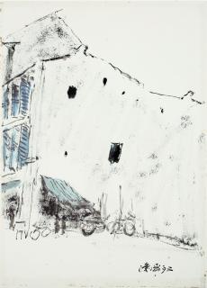 Chua Ek Kay - Bicycles By The Shophouse