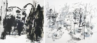 Chua Ek Kay - Streetscape; & Lotus Pond