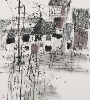 Chua Ek Kay - View of Old Dwellings