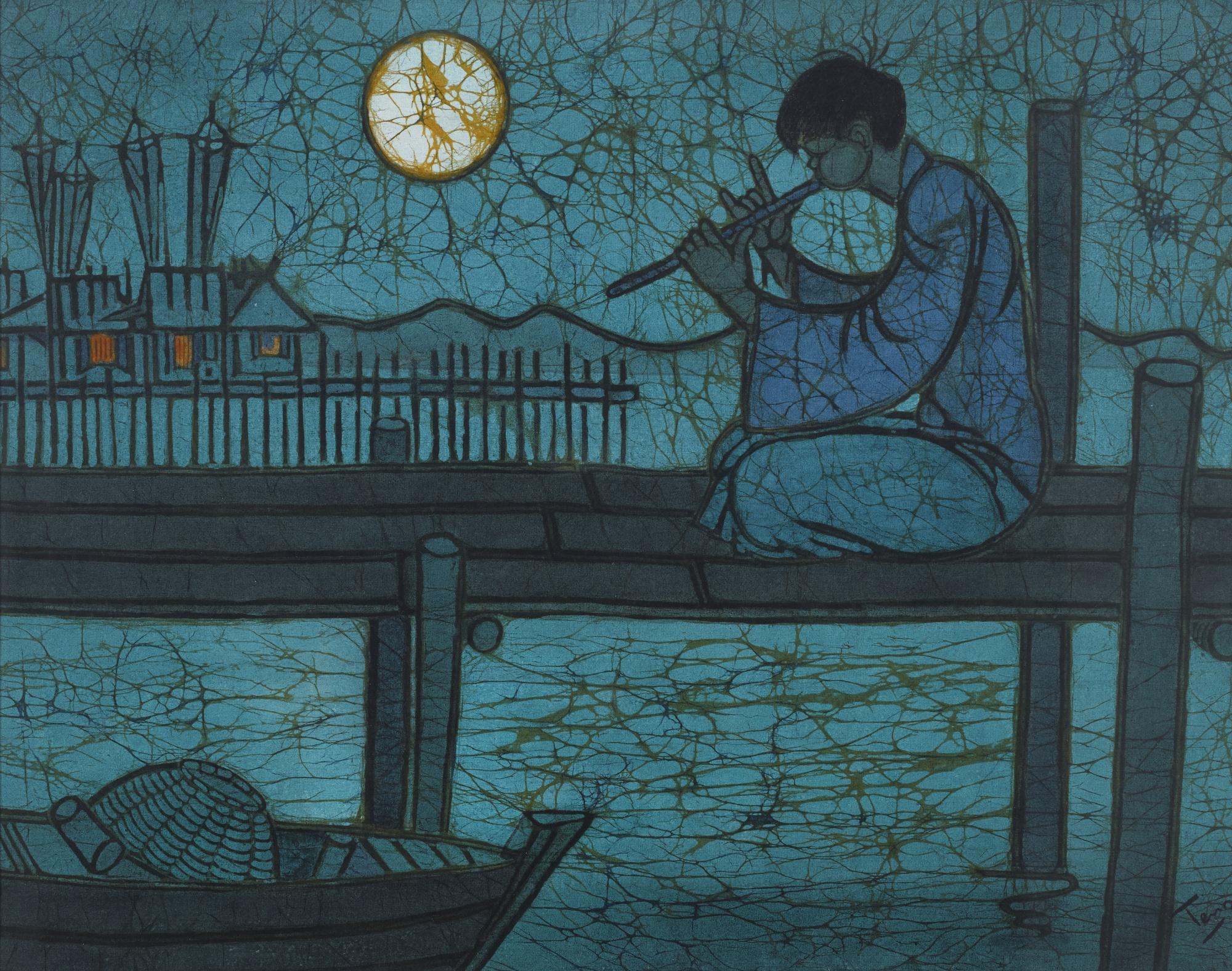 Chuah Thean Teng - A Flute Player Under The Moon
