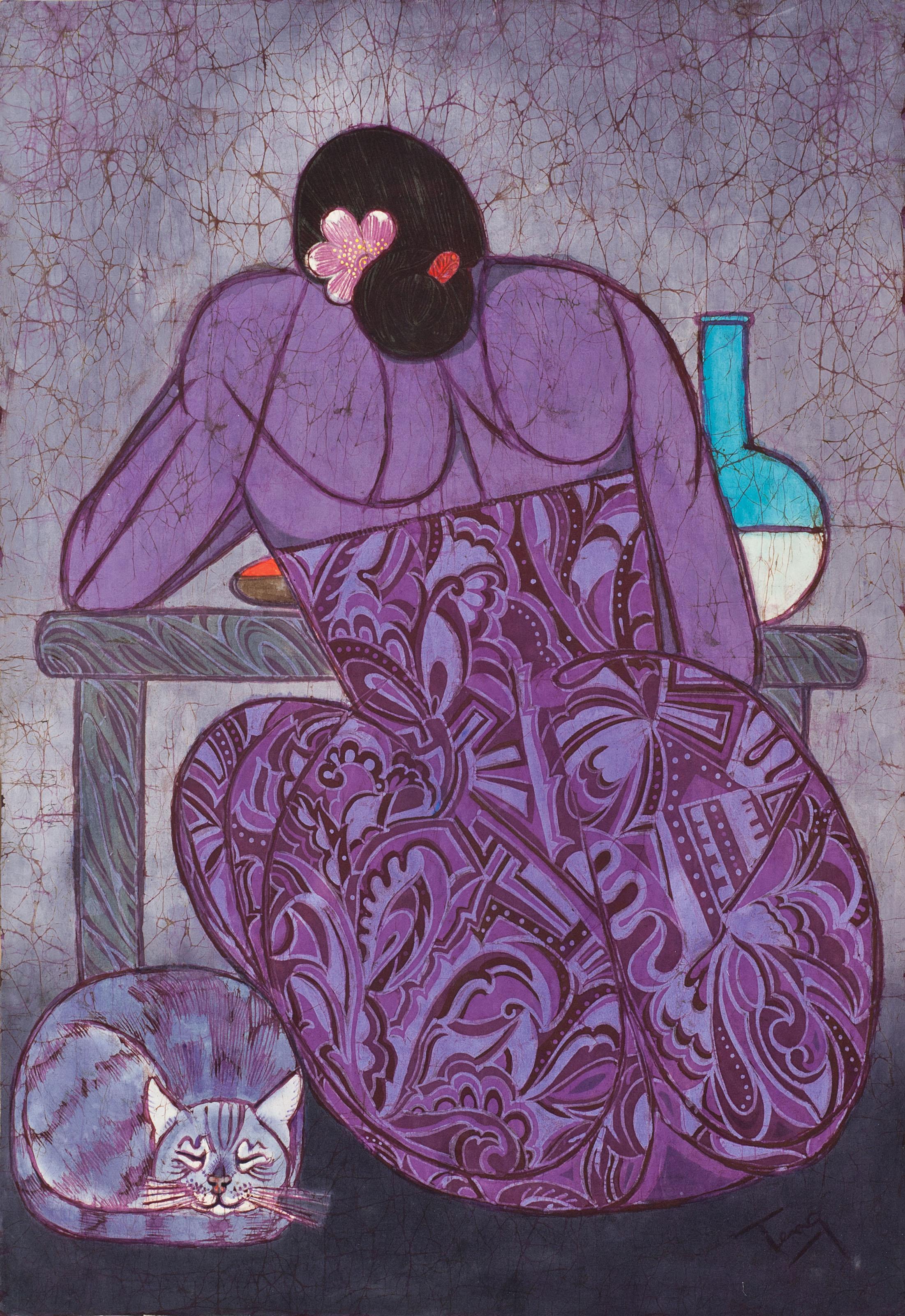 Chuah Thean Teng - Woman With Cat