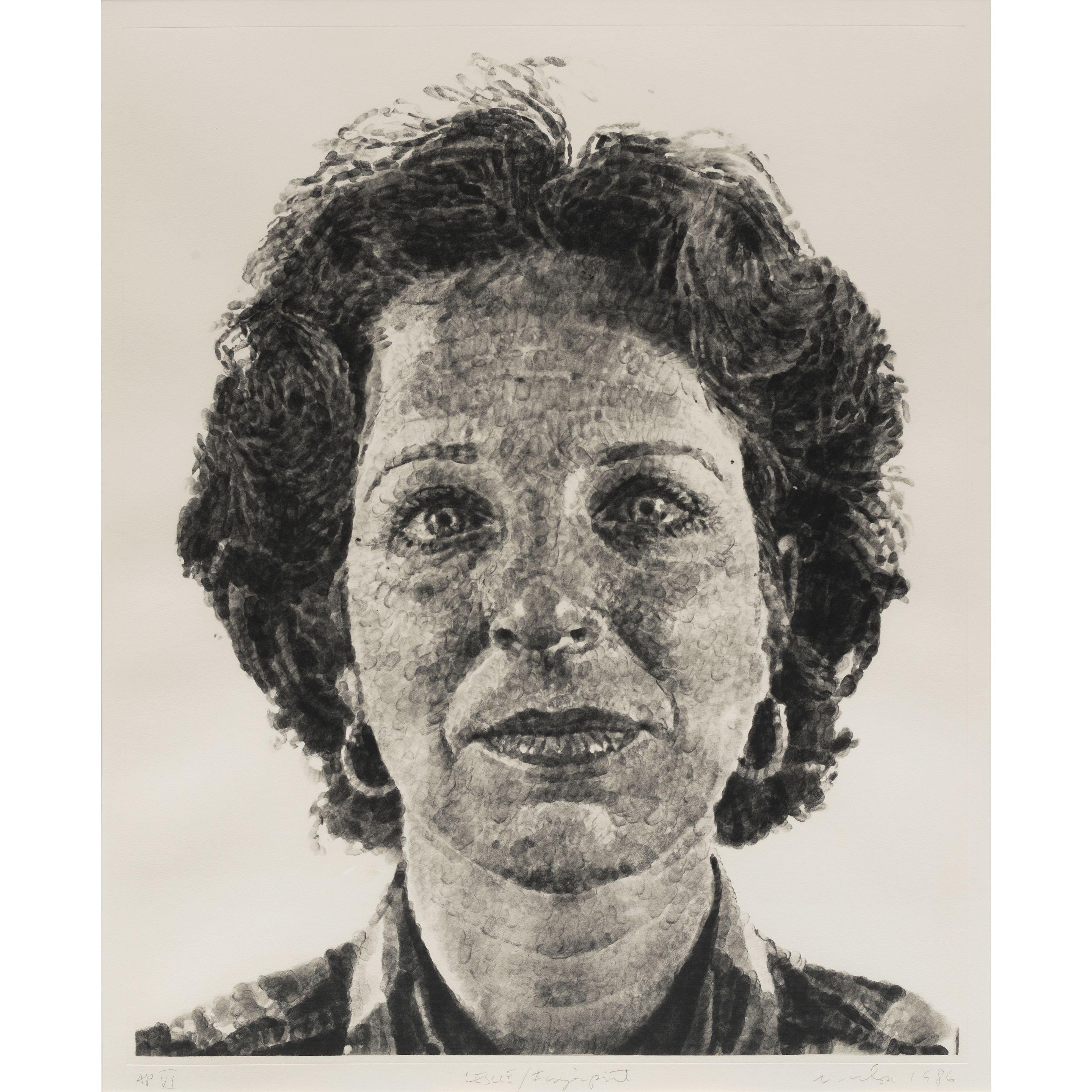 Chuck Close - Leslie/Fingerprint