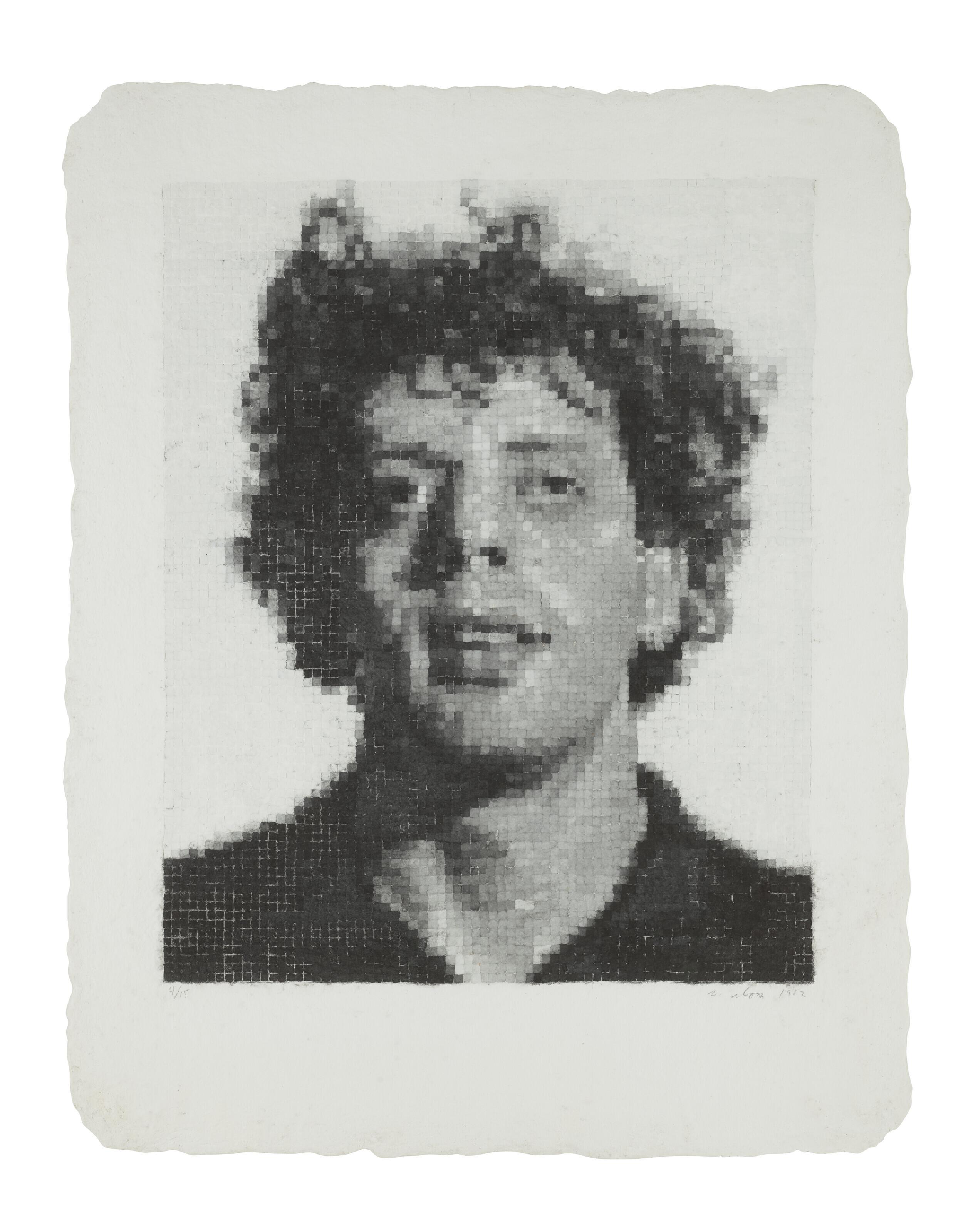 Chuck Close - PHIL I (White)