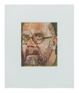Chuck Close - Self Portrait/Scribble/Etching