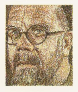 Chuck Close - Self Portrait/Squiggle/Etching