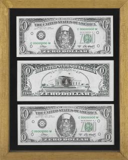 Cildo Meireles - (i-iii) Zero Dollar (iv) Liberty Coin