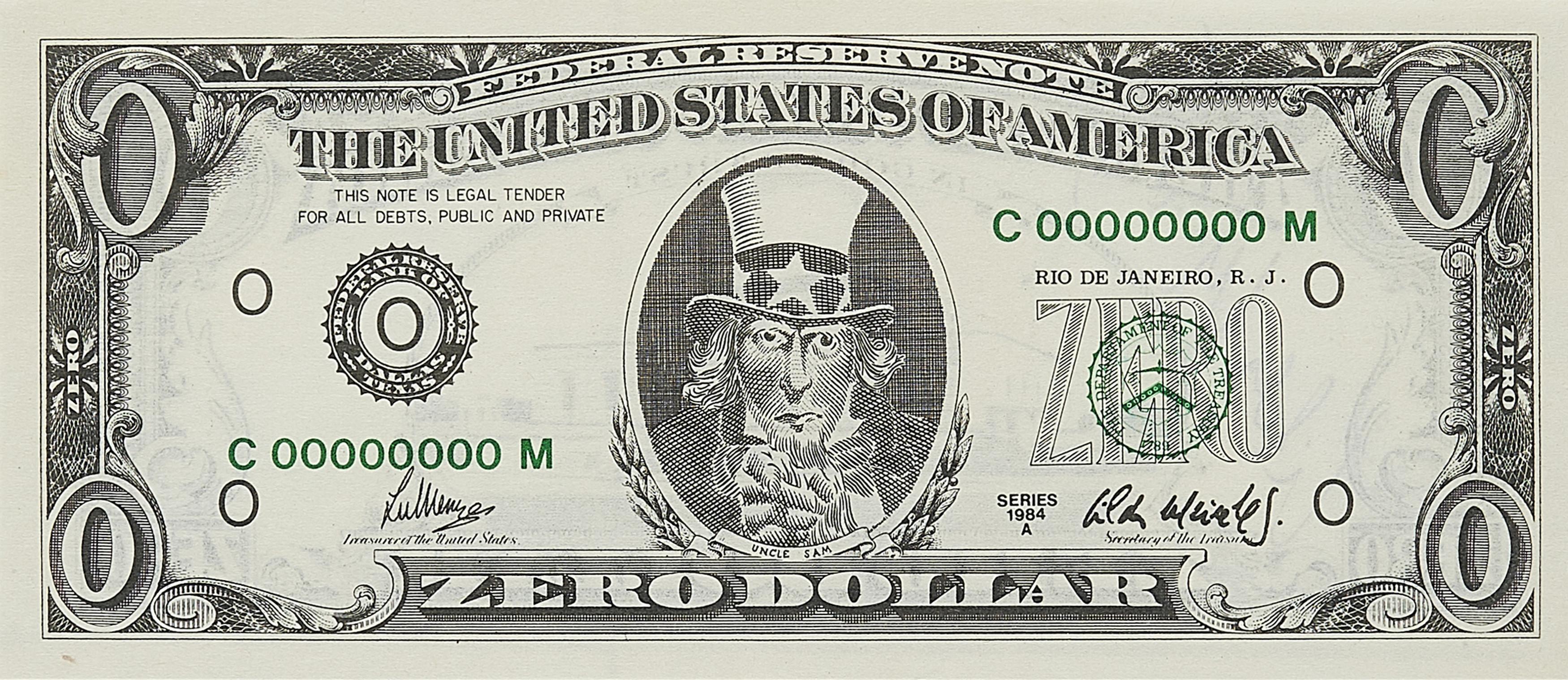 Cildo Meireles - Zero Dollar.