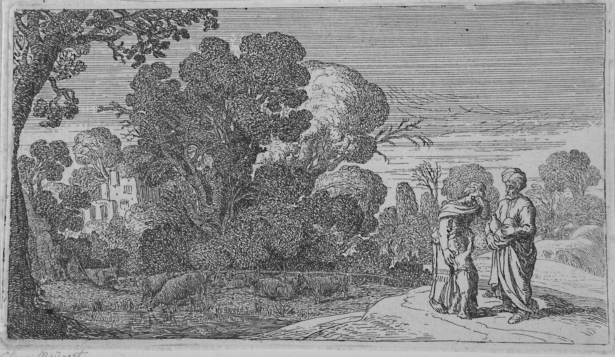 Claes Cornelisz. Moeyaert - Abraham verstößt Hagar.