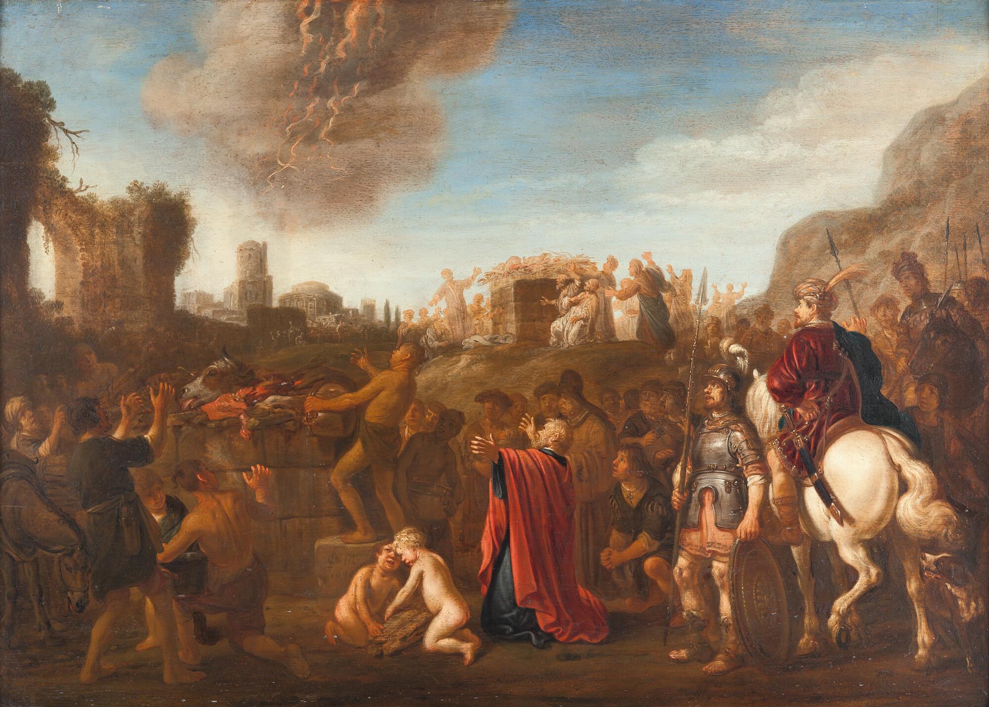 Claes Cornelisz. Moeyaert - Das Opfer des Elias