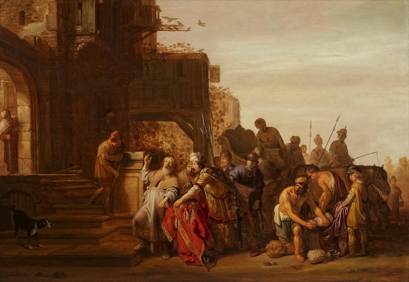 Claes Cornelisz. Moeyaert - Elisha verweigert Naamans Geschenke