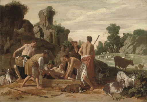 Claes Cornelisz. Moeyaert - Joseph being lowered into the Well