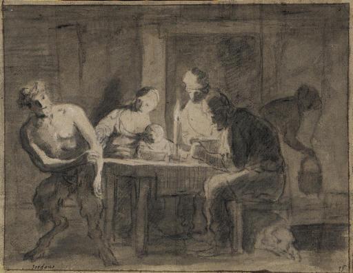 Claes Cornelisz Moeyaert - Le satyre et le paysan